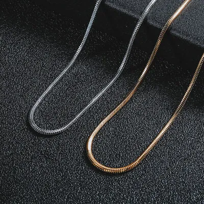 Wholesale Gold Plated Stainless Steel 2mm Snake Chain Necklace Mens & Womens • $6.95