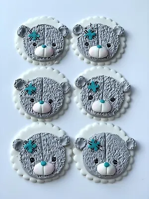 £15.99 • Buy Teddy Bear Me To You Edible Handmade Birthday Christening 6 Cupcakes Topper
