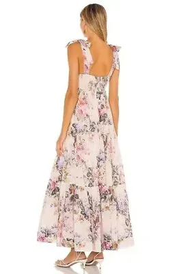 Zimmermann Brighton Tie Shoulder Dress Floral Size 3 (size 10 - Size 12) • $350