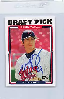 2005 Topps #UH318 Matt Garza Twins Signed Auto *K1658 • $3