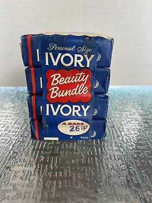 Vintage 1950s Ivory Bar Soap 4 Pack Personal Size Bars Beauty Bundle Floats • $19.90