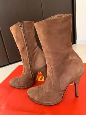 Vivienne Westwood Suede Boots Size 39 Authentic Women Used From Japan • $525.81