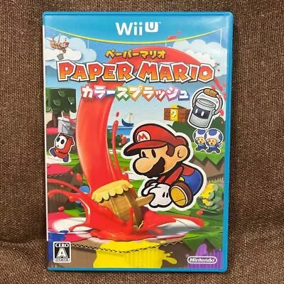 Nintendo Wii U Paper Mario Color Splash 2016 Japanese Games • $65.74