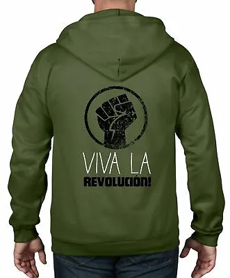 Viva La Revolution Cuba Full Zip Hoodie - Che Guevara Marx Communism • $36.93