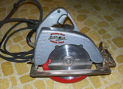 Vintage Millers Falls 600 Circular Power Saw Steel Case 6  Blade Dyno-Mite • $124.99