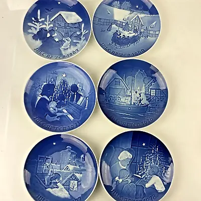 LOT 6 B&G COPENHAGEN Christmas Plates 1967 1969 1971 1976 1977 1978 Denmark Vtg • $80.99