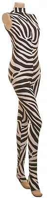 Catsuit Zebra Print No Sleeves (#LISA) • £19.95