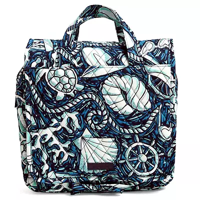 Vera Bradley GRAND Hanging Organizer Travel Cosmetic Bag Shore Enough Nautical • $49.95