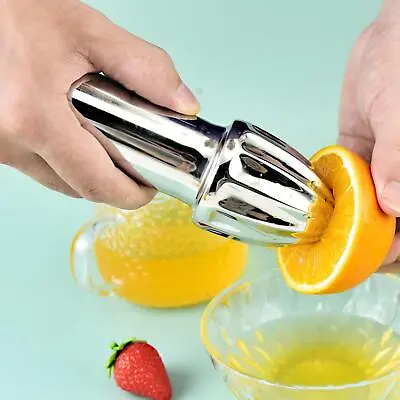 Lemon Orange Grapefuit Juicer Manual Squeezer Stainless Steel Safe Easy To • £9.59