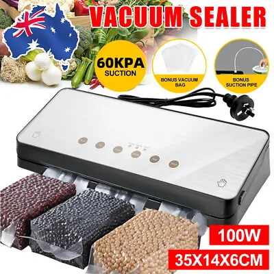 Food Vacuum Sealer Machine Fresh Packing Storage Saver Bonus & 10Pcs Seal Bag • $47.99