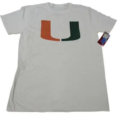 New Miami Hurricanes Mens Sizes L-2XL-3XL White Shirt • $13.59