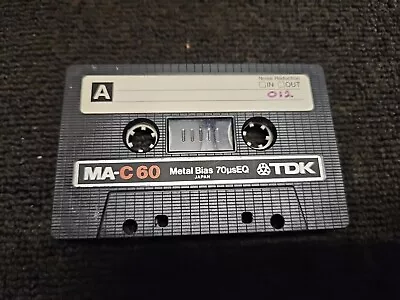1 X Tdk Ma-c60 Metal Cassette  • £5