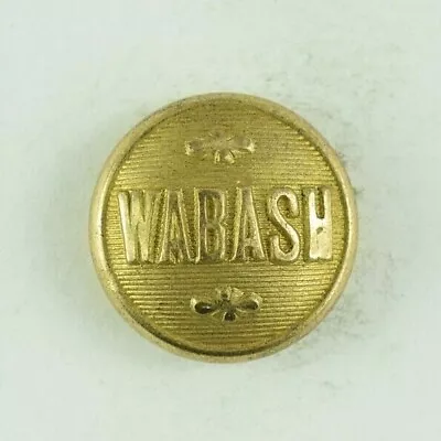 C.1880s Wabash Railway Original Uniform Button 2 Z7CT • $9