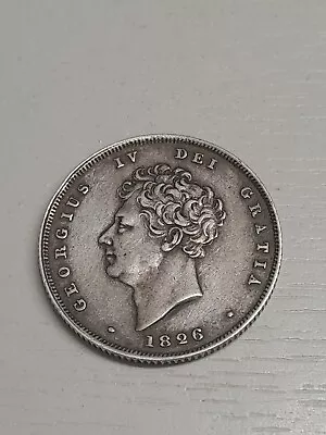 1826 Shilling - George IV British Silver Coin  F/5 • £23