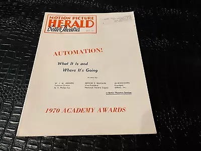 APRIL 21  1971 MOTION PICTURE HERALD Movie Magazine AUTOMATION • $15