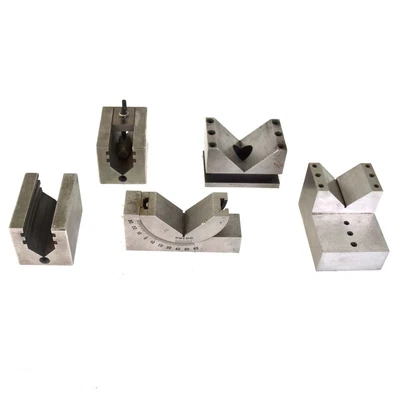 $99.29 • Buy (Lot Of 5) Various Unbranded Milling V Blocks - No Clamps Included