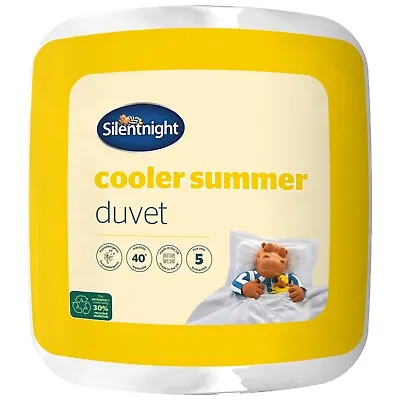 Silentnight Cooler Summer Duvet 4.5 Tog Cooling Breathable Hypoallergenic Quilt • £19.99