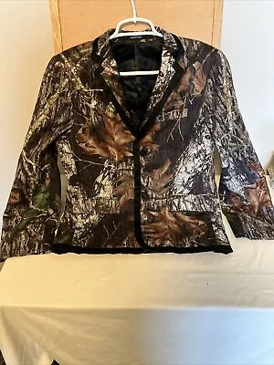 Men's Mossy Oak Camouflage Tuxedo Jacket Small 36-38  Chest Camo Tux Coat • $25