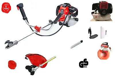 £89.99 • Buy 52cc Petrol Grass Strimmer Brush Cutter Trimmer Extra Spark Plug And 30 M Cord 
