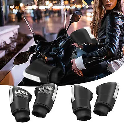 Motorcycle Handle Bar Cover Mitts Muffs Gloves Hand Warmer Waterproof Thermal • $27.93