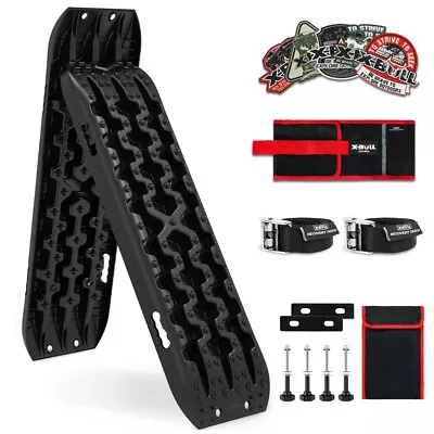 X-BULL Recovery Tracks Kits Sand Tracks With 4PCS Mounting Pin 10T 4WD 4x4 Black • $108.90