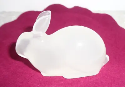 Vintage Hadeland Norway Opaline Glass  Figurine Rabbit-awesome • $22.99