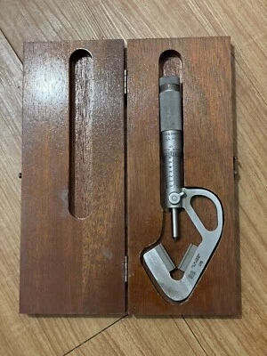 $124.99 • Buy Brown & Sharpe No. 175 Tri-Mik 1” V-Anvil Micrometer  With Original Box USA 