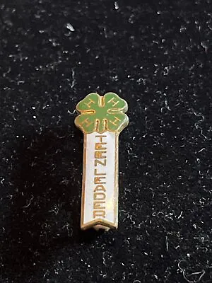 Vintage 4H Club Teen Leader Pin White Green Enamel • $4.99