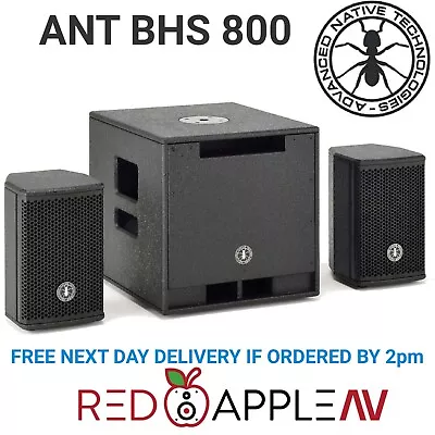 ANT BHS 800 DJ PA Compact Active Subwoofer 800W Speaker Set • £369.99