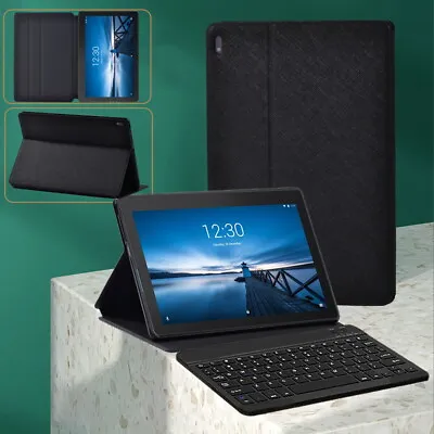 For Lenovo TAB M7 M8 M9 M10/TAB E10-PU Leather Tablet Stand Cover Case+ Keyboard • £12.96