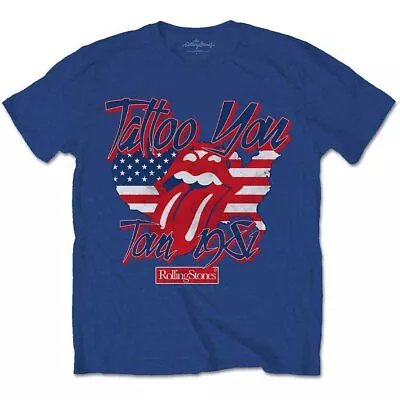 The Rolling Stones Tattoo You Americana T-Shirt Blue New • $23.28