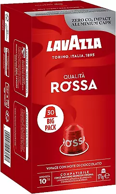 Lavazza Qualità Rossa Coffee Capsules Compatible With Nespresso Machines 30 Pods • $14.28