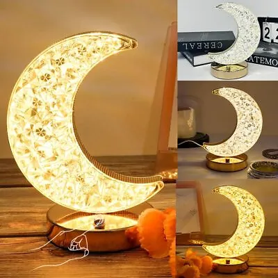 3 Colors Table Lamp Moon Night Light  For Kids Baby Nursery With Touch Sensor • $8.99