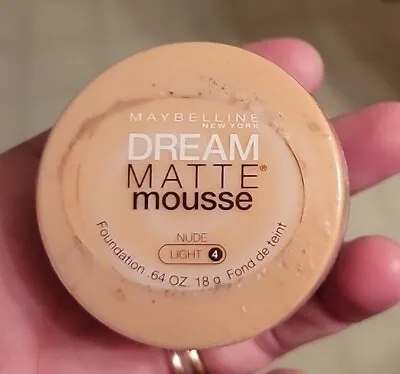 Maybelline Dream Matte Mousse Foundation Nude Light 4 • $14