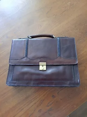 Vintage Leather Briefcase Satchel • $25