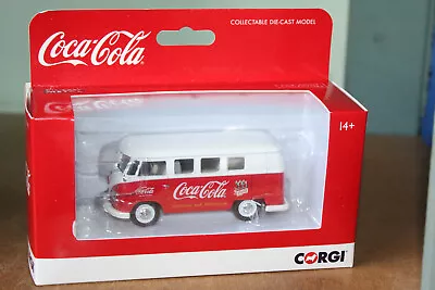 $16.28 • Buy CORGI CLASSICS 1:43 VOLKSWAGEN CAMPERVAN - COCA COLA EARLY 1960s CC02732