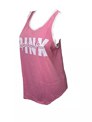 Victoria's Secret Pink Knit Racerback Everyday Tank Top Color Pink New • $51.38