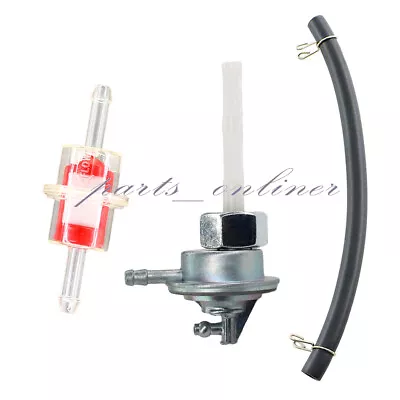 Gas Petcock Fuel Pump Valve For 49cc 50 125 150cc Gy6 Chinese Scooter Moped 16mm • $8.96