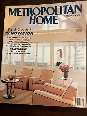 Metropolitan Home - October 1987 - Meredith Corp Magazine Renovations Design • $12.98
