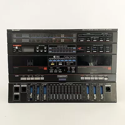 Rare Vintage 80s SHARP HK-9000 BOOMBOX RADIO Stereo Retro Ghettoblaster HI-FI • $75