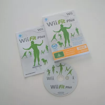 WII FIT PLUS Nintendo Wii Complete PAL Game GC Aus + FREE POST • $8