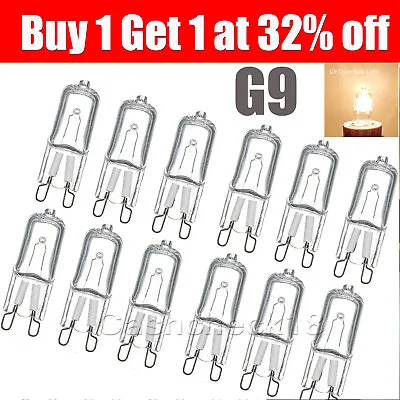 10X G9 Halogen Bulbs ECO Capsule Dimmable 230V For Ceiling Wall Oven Light Bulb • £4.52