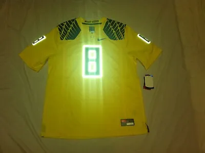 Oregon Ducks #8 (M. Mariota) 2014 Mens 2XL Yellow Nike Limited Football Jersey • $150