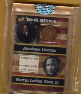 Double  Relic Card Abraham Lincon And Martin Luther King Jr. • $25