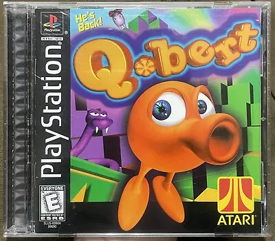 Qbert Black Label Sony PlayStation 1 1999 Complete • $9.99