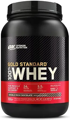 Optimum Nutrition Gold Standard 100%Whey Protein Powder Double Chocolate 2-lb • $46.99