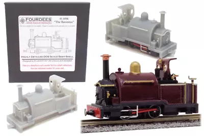 Fourdees Early Pioneer Locomotive 'The Baroness' 009 / OO9 Kit For Kato Chassis • £27.49