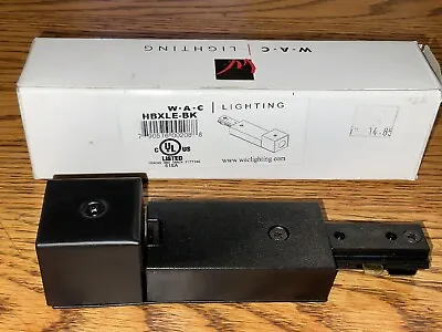 WAC Lighting HLE-BK H Track System Live End Connector Black Lighting • $9.58