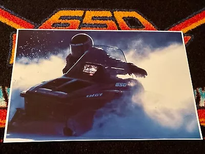 🏁 ‘92 POLARIS INDY 650 Snowmobile Action Poster Vintage Sled  ((PUMPKIN🎃)) • $21.88