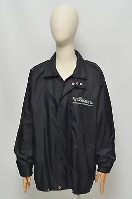 West McLaren Mercedes Vintage 90's Retro Men's Black Nylon Jacket Size XL • $120